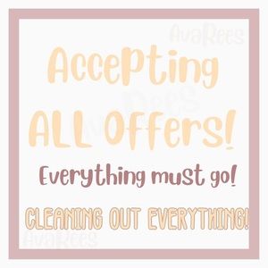 SALE ALL OFFERS EXCEPTED